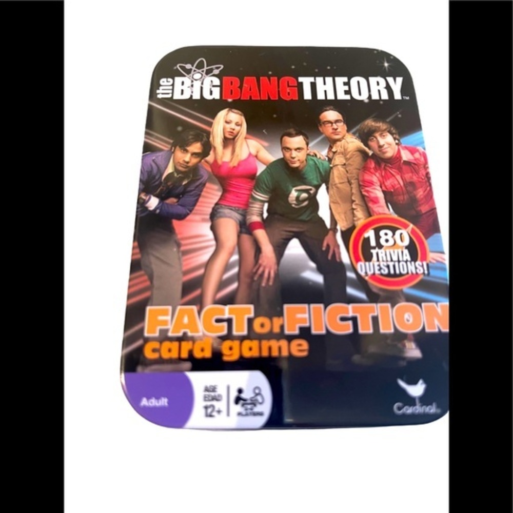 The Big Bang Theory Fact or Fiction Card Game NWOT